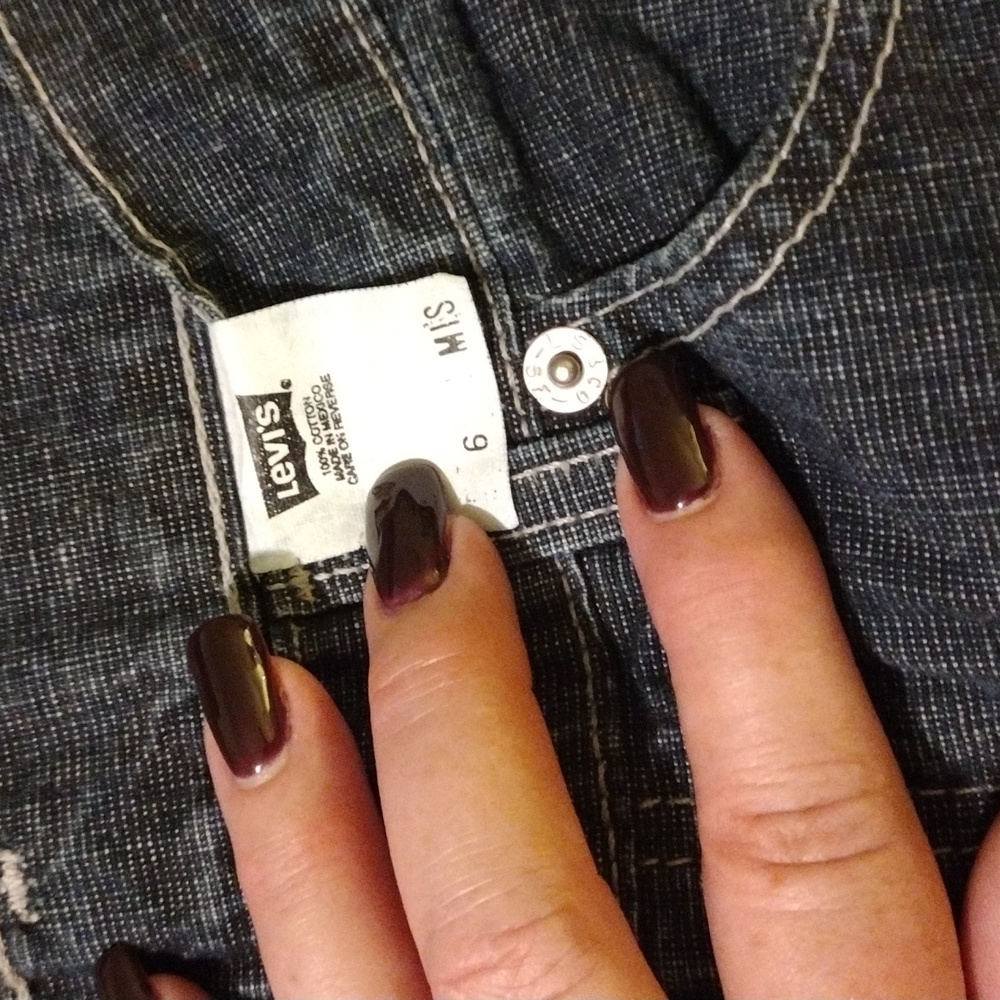 Levi's 577 loose cropped blue jeans Sz 6